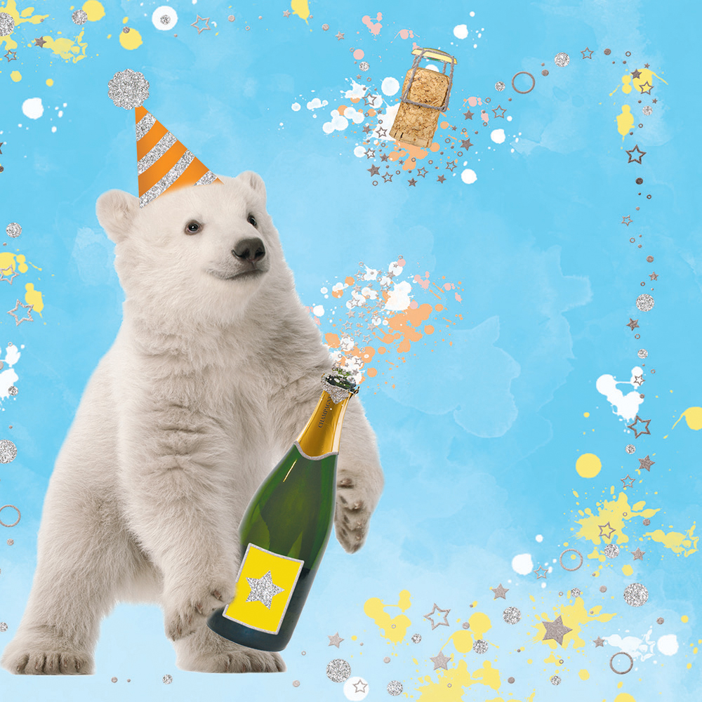 Image 3D Greeting Card - Polar Bear