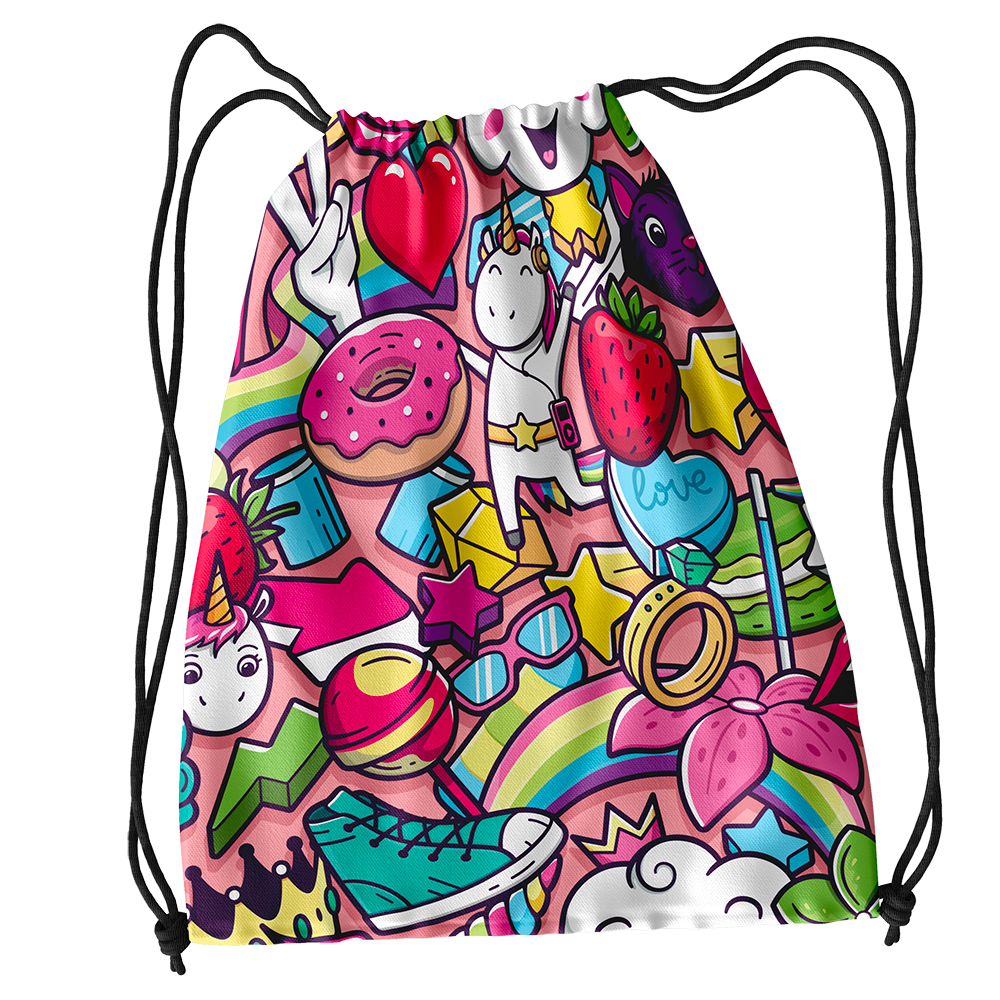 Image Drawstring Bags for Kids- Cool World