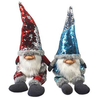 Image Sitting Glamour Gnomes with Reversible Sequins Hat