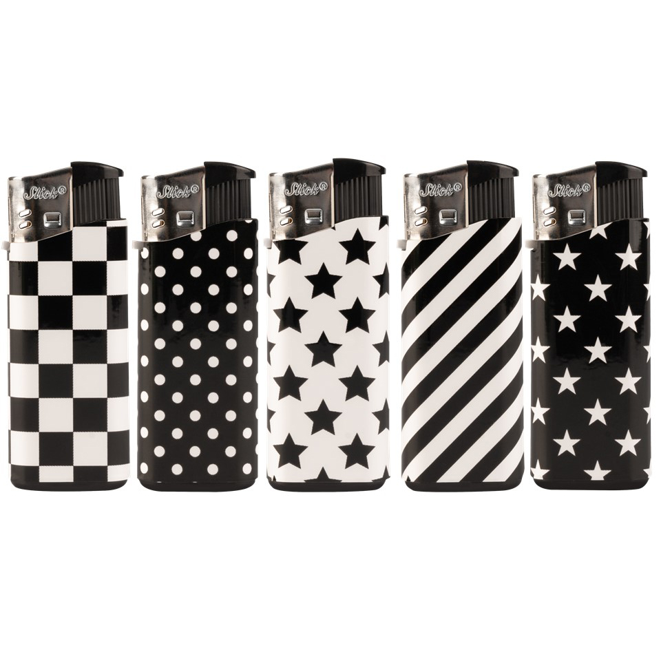 Image Disposable Mini Lighter Black & White