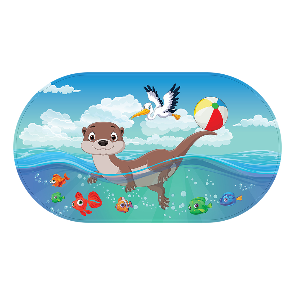 Image Bath Mat for Baby, in PVC, Otter design