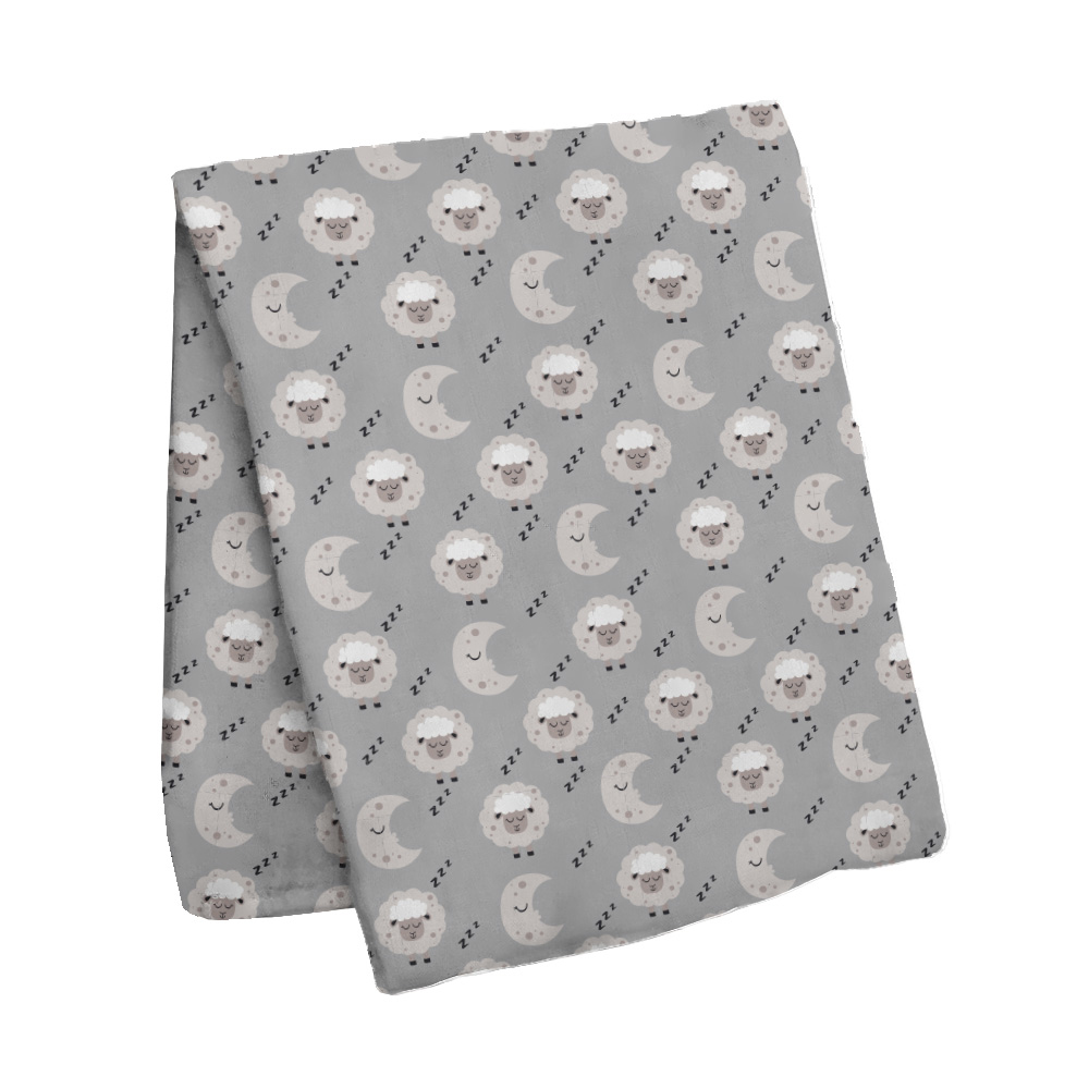 Image Muslin Blanket / 90 cm x 110 cm - Sheeps Design