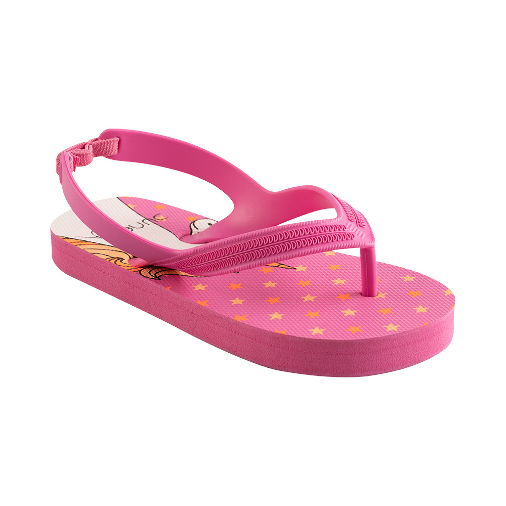 Image Dunes Beach Flip flops Kids Unicorn PINK 11