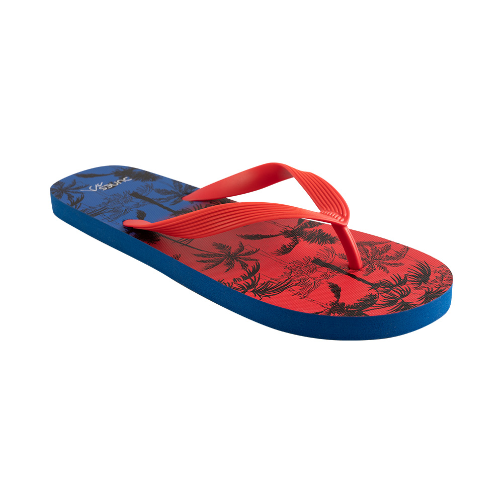 Image Dunes Sandales de plage Homme palmiers ROUGE/BLEU 8