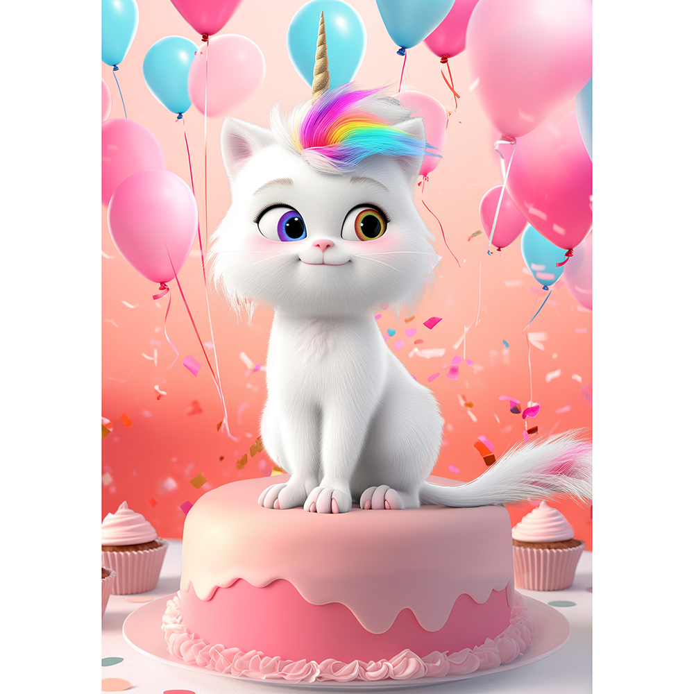 Image Greeting Card - Unicat