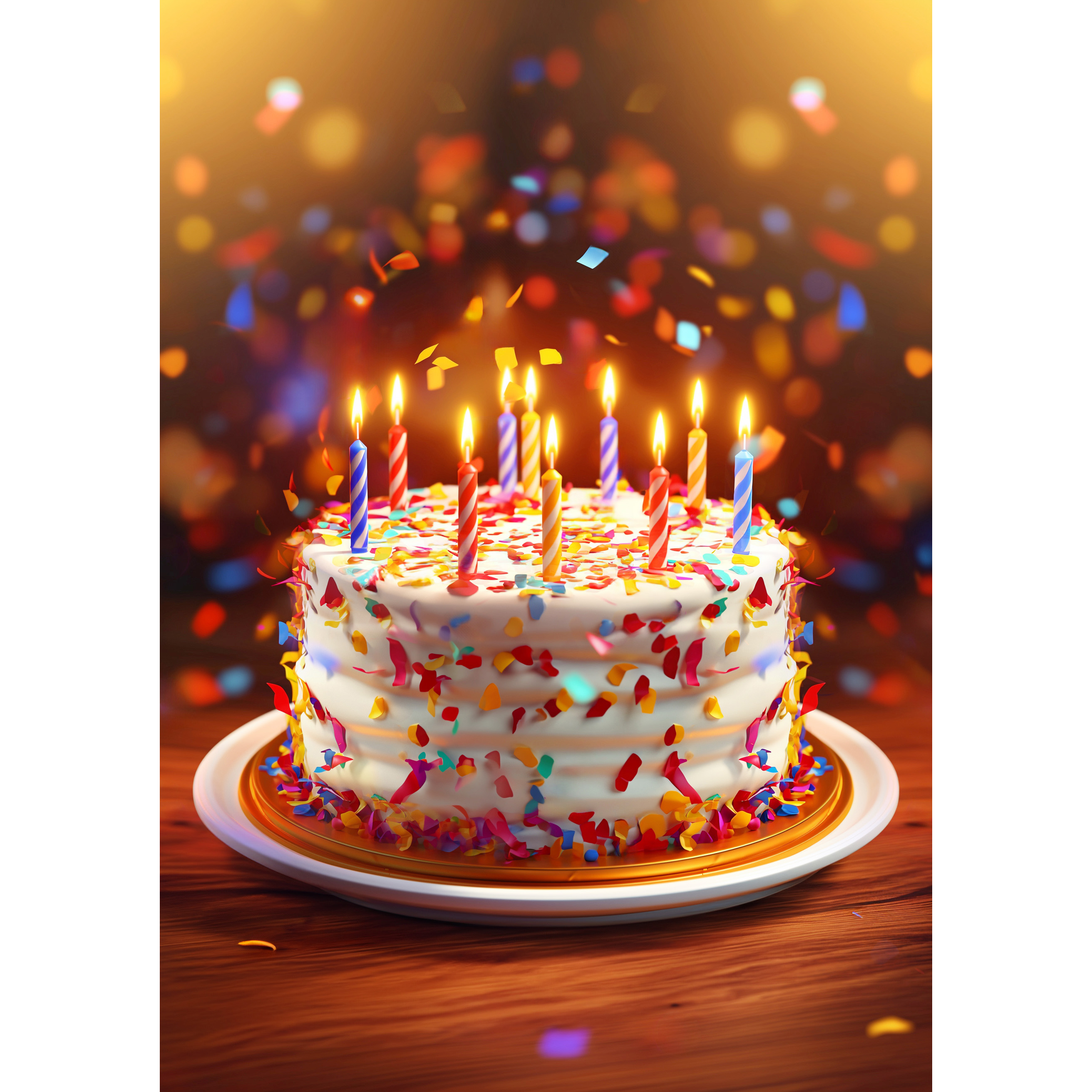 Image Greeting Card - Birthday cake