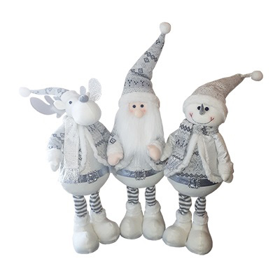 Image Giant Christmas White & Silver Trio - Snowman, Moose and Santa