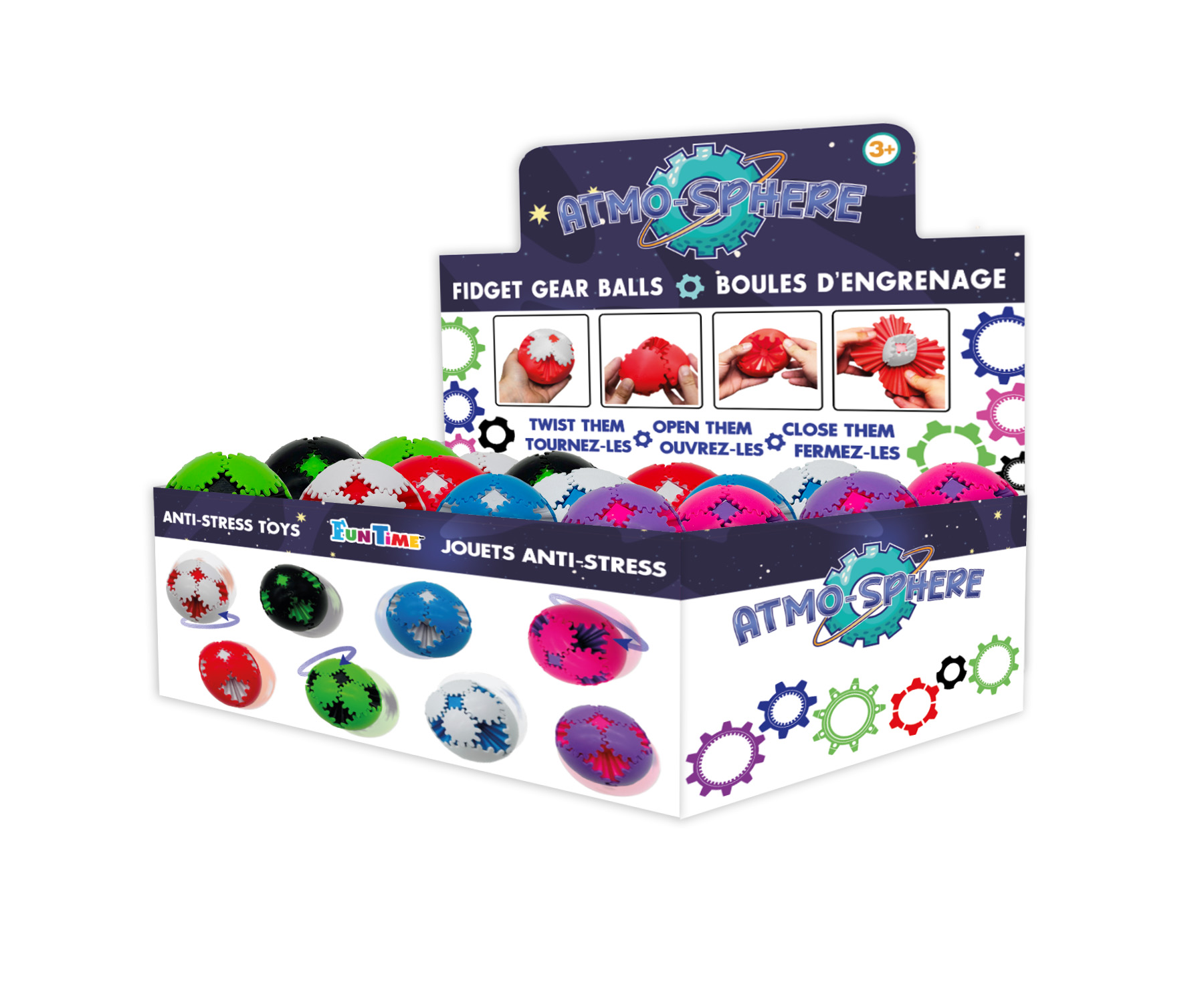 Image Fidget gear ball toys- 8 models available