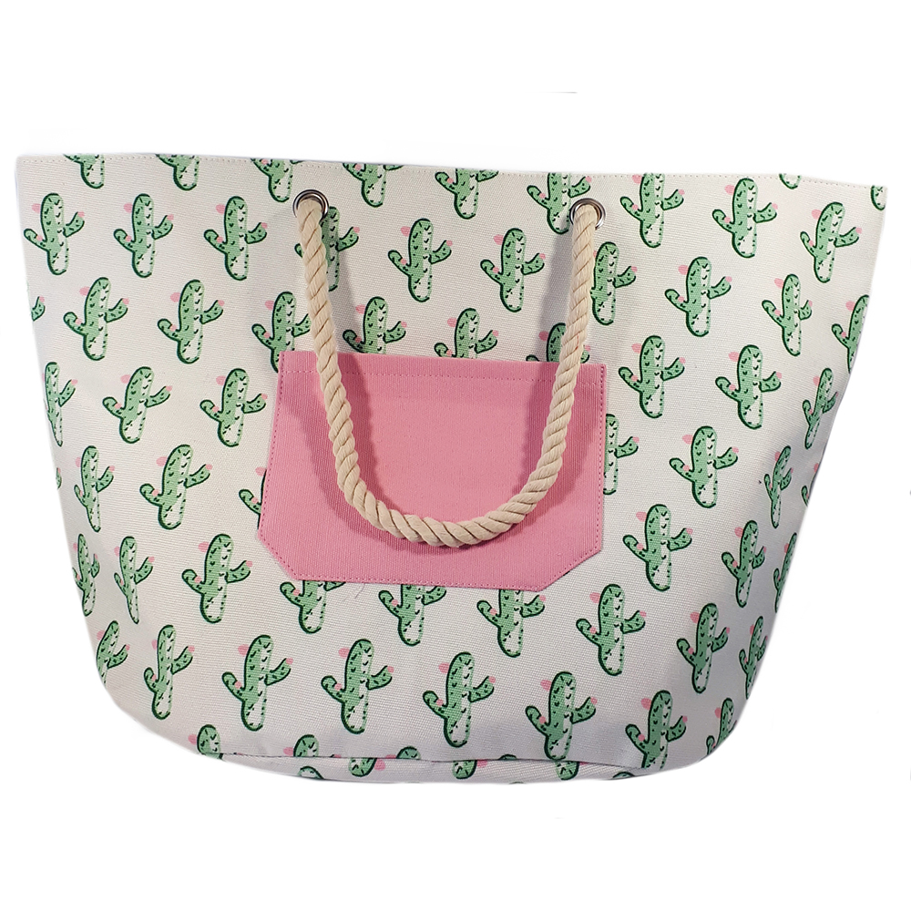 Image Beach Bag-  Cactus Design