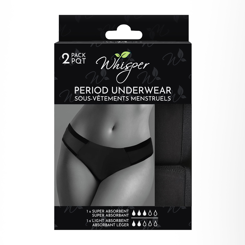 Image Whisper Period Underwear, 2-pack - MEDIUM