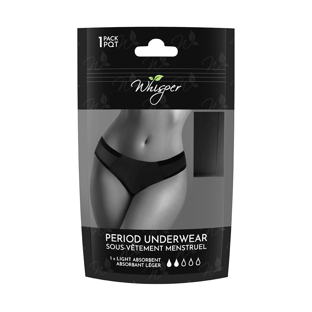 Image Sous-vêtement menstruel Whisper, paquet de 1 (absorbant léger) - GRAND