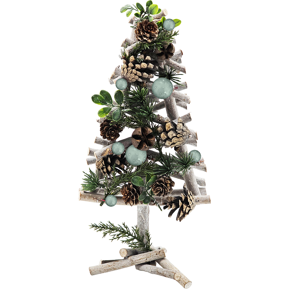 Image Wooden Tabletop Christmas Tree