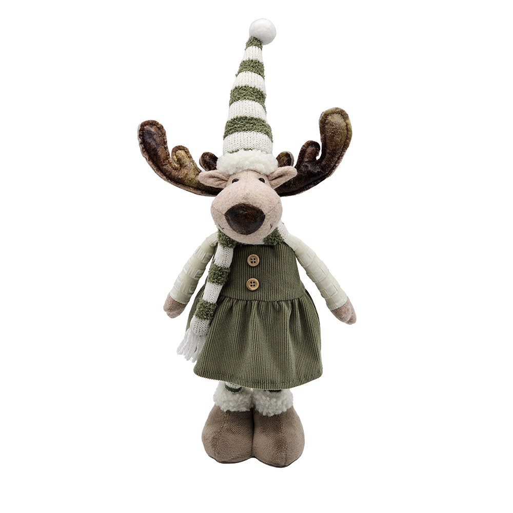 Image Decorative Standing Deer - Green - Girl Model - 45cm